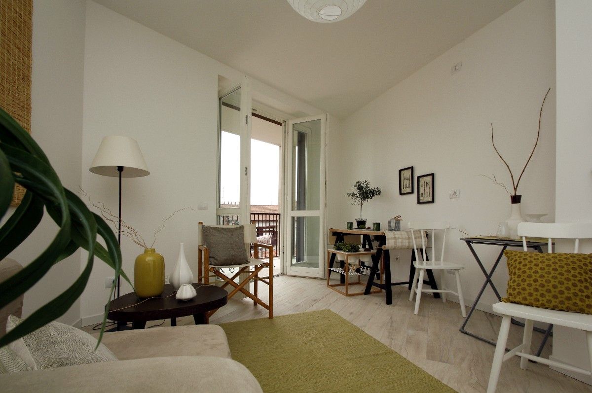c fusinato living Bilocale open space con ampi loggiati